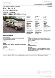 Usato 2010 Fiat Panda 1.2 Diesel 69 CV (4.900 €)
