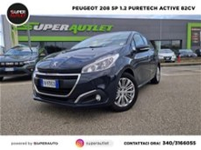 Peugeot 208 82 5 porte Active my 15 del 2018 usata a Vigevano