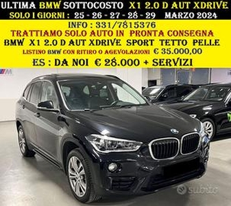 BMW X1 2.0 D AUT XDRIVE SPORT TETTO PELLE