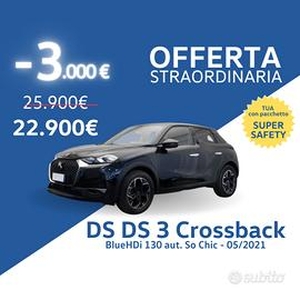 DS DS 3 Crossback BlueHDi 130 aut. So Chic