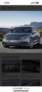 Usato 2019 Audi S3 Sportback 2.0 Benzin 300 CV (37.000 €)