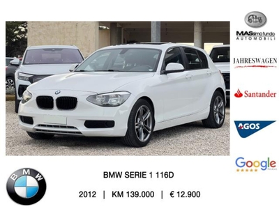 BMW Serie 1 5p. 116d 5p. Efficient Dynamics Sport usato