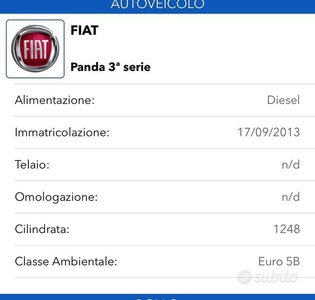 Usato 2013 Fiat Panda 4x4 Diesel (7.500 €)