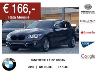 BMW Serie 1 5p. 118d 5p. Urban usato