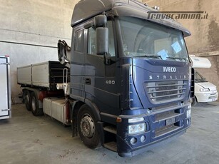 IVECO STRALIS 260E48 RIBALTABILE TRILATERALE GRU BONFIGLIOLI MACCHINA OPERATRICE