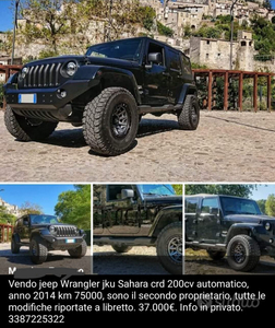 Usato 2013 Jeep Wrangler 2.8 Diesel 200 CV (37.000 €)