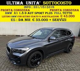 BMW X1 1.8 D AUT SPORT TETTO KAMERA HEAD UP ULTIMA