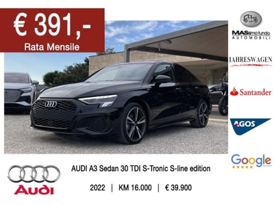 Audi A3 Sedan 30 TDI S line edition usato