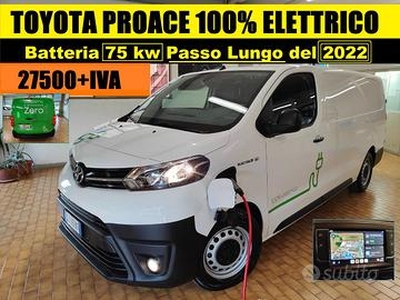 TOYOTA Proace ELETTRIC 75kWh PASSO LUNGO carico