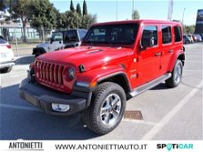 Jeep Wrangler Unlimited 2.2 Mjt II Sahara del 2019 usata a Jesi