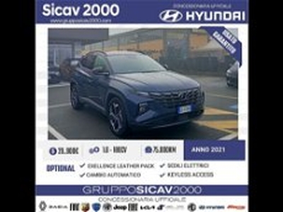 Hyundai Tucson 1.6 hev Exellence Leather Pack 4wd auto del 2021 usata a Ivrea