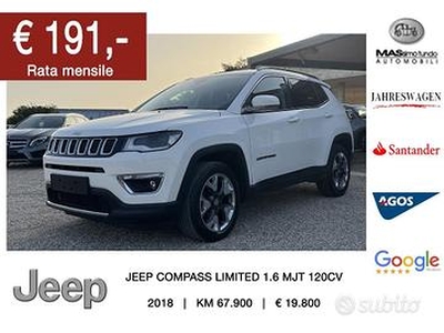 JEEP Compass 1.6 Mjt II 2WD Limited