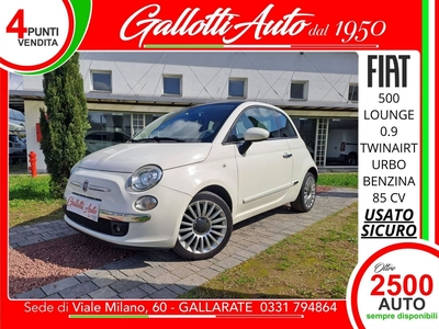 Fiat 500 0.9 TwinAir Turbo Lounge my 10 usato