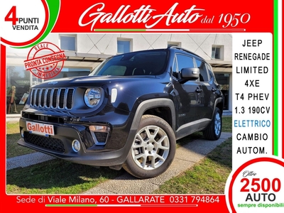 Jeep Renegade 1.3 T4 190CV PHEV 4xe AT6 Limited usato