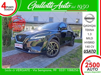 Nissan Qashqai 1.3 mhev Tekna 2wd 140cv usato