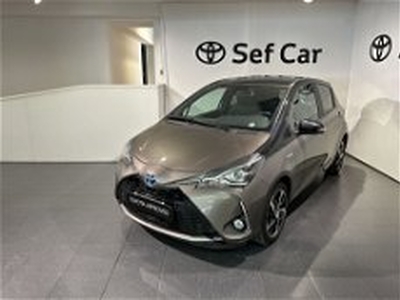 Toyota Yaris 1.5 Hybrid 5 porte Lounge Blue del 2020 usata a Milano