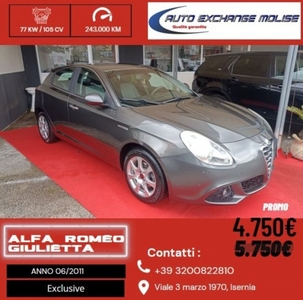 Alfa Romeo Giulietta 1.6 JTDm-2 105 CV Exclusive usato