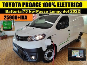 TOYOTA Proace 2022 ELETTRIC 75kWh PASSO LUNGO carico 10q Elettrica