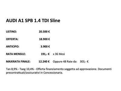 AUDI A1 SPB 1.4 TDI Sport