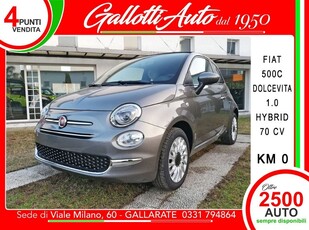 Fiat 500C Cabrio 1.0 Hybrid Pop nuovo