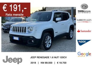 Jeep Renegade 1.6 Mjt 120 CV Limited usato