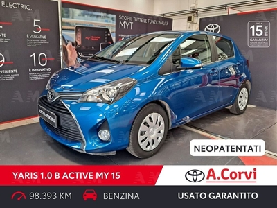 Toyota Yaris 1.0 5 porte Active del 2015 usata a Genzano di Roma