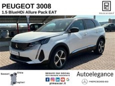 Peugeot 3008 BlueHDi 130 S&S EAT8 Allure Pack del 2021 usata a Sassari