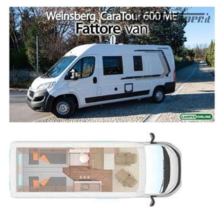 Camper puro WEINSBERG CARATOUR 600 ME Edition Italia