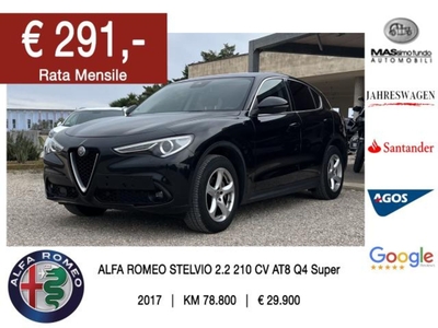 Alfa Romeo Stelvio Stelvio 2.2 Turbodiesel 210 CV AT8 Q4 Super my 18 usato