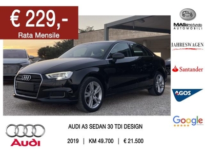 Audi A3 Sedan 30 TDI Design usato