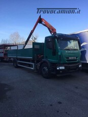 Iveco Eurocargo 180E28 gru e cassone fisso euro 5