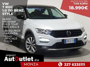 VOLKSWAGEN T-Roc 1.0 TSI BENZ.110 CV STYLE Benzina