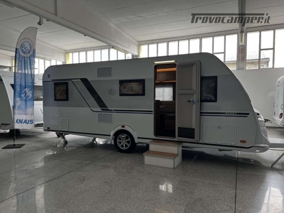 Knaus Sport 580 QS caravan con letti a castello e matrimoniale sempre pronto