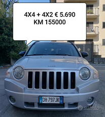 Km155000 Jeep Compass 2.0 CRD Limited 4X4 + 4X2