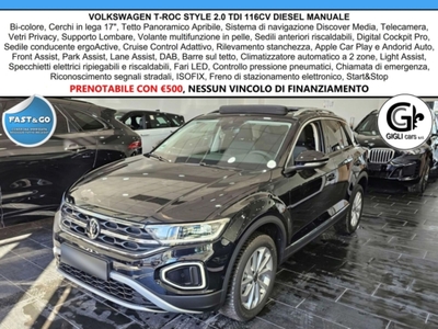 Volkswagen T-Roc 2.0 tdi Style 115cv nuovo