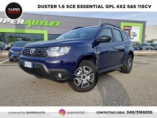 DACIA DUSTER 1.6 sce Essential Gpl 4x2 s&s 115cv