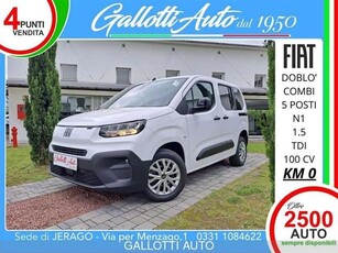 FIAT DOBLÒ 1.5 BlueHdi 100CV Combi N1 KM 0 Gallotti Auto S.r.l. - jerago