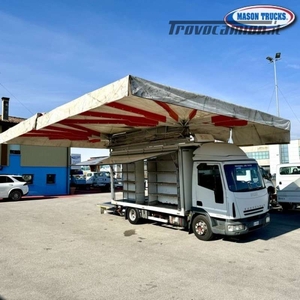 IVECO EUROCARGO 100E21, tenda + sponda per ambulanti, 2005