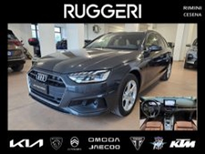 Audi A4 Avant 30 TDI/136 CV S tronic Business Advanced del 2020 usata a Rimini