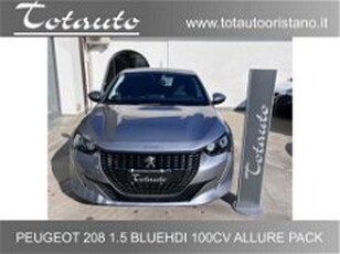 Peugeot 208 BlueHDi 100 Stop&Start 5 porte Allure Navi Pack del 2020 usata a Ghilarza