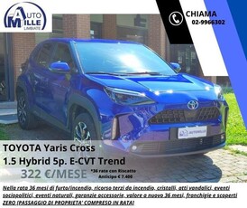 TOYOTA Yaris Cross 1.5 Hybrid 5p. E-CVT Trend Elettrica/Benzina