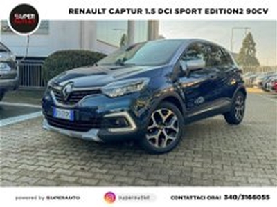 Renault Captur dCi 8V 90 CV Sport Edition2 del 2019 usata a Vigevano