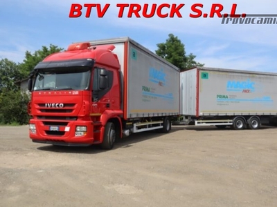 IVECO STRALIS 420 MOTR. CENTINATA SCARR 2 ASSI+RIMORCHIO usato