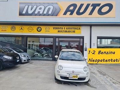 Fiat 500 1.2 benzina-neopatentati-euro 5a