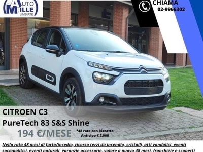 Citroën C3 PureTech 83 S&S Shine Aziendale