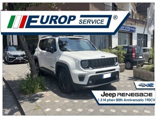 Jeep Renegade 1.3 T4 190CV PHEV 4xe AT6 80th Anniversary usato