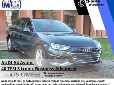 Audi A4 Avant 40 TFSI S tronic Business Advanced Usate