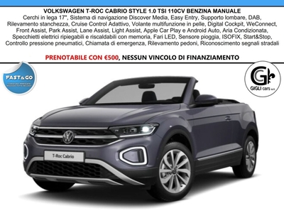 Volkswagen T-Roc 1.0 TSI 115 CV