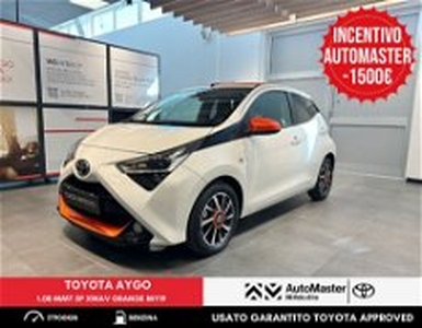 Toyota Aygo 1.0 VVT-i 72 CV 5 porte x-wave orange MMT del 2020 usata a Ferrara