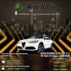Usato 2024 Alfa Romeo Stelvio 2.2 Diesel 160 CV (750 €)
